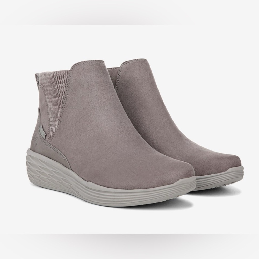 RYKA SIDE ZIP WATER REPELLENT SNEAKER BOOTS NOELLE NEXT SKY GREY NEW